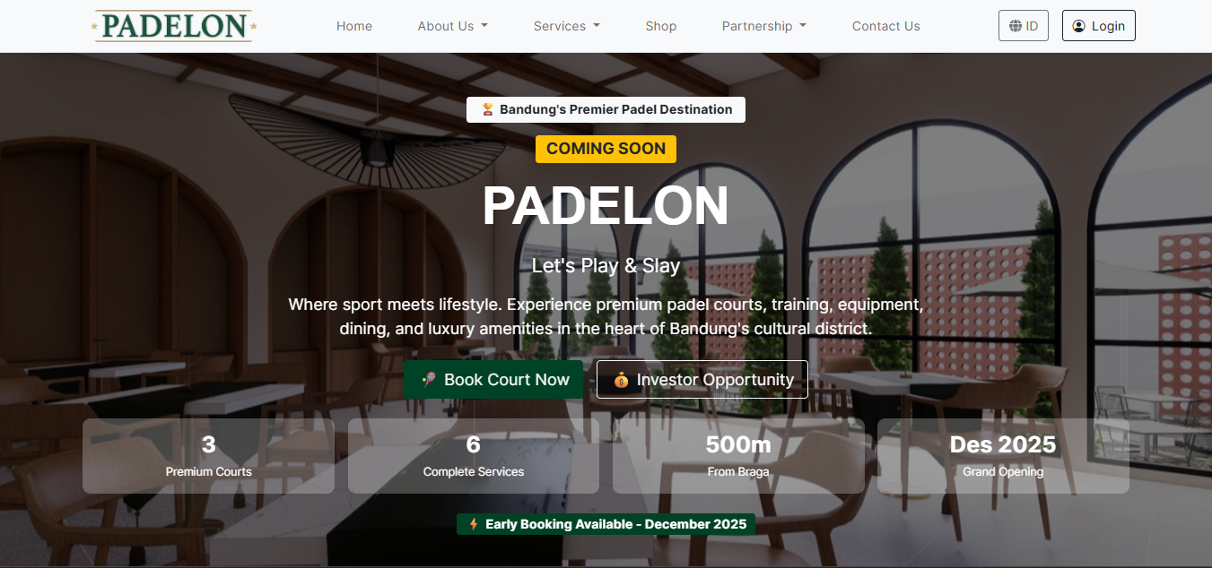 Padelon Project Mockup